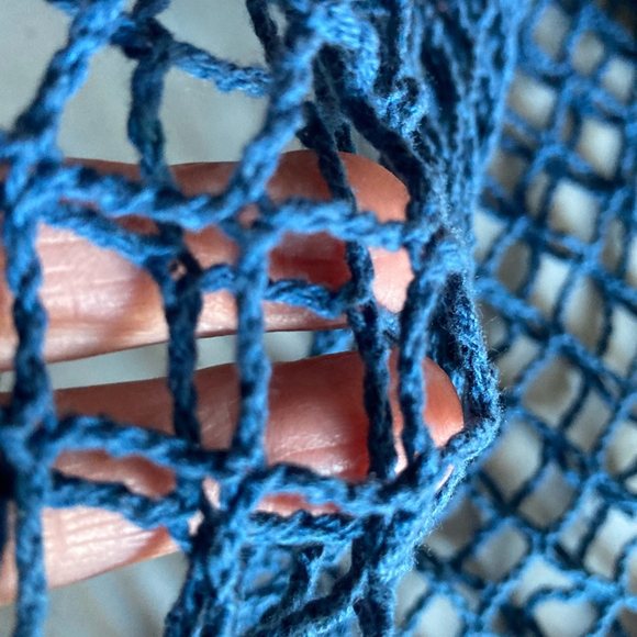 Kikkerland Blue Net market Bag One Size - Picture 5 of 5